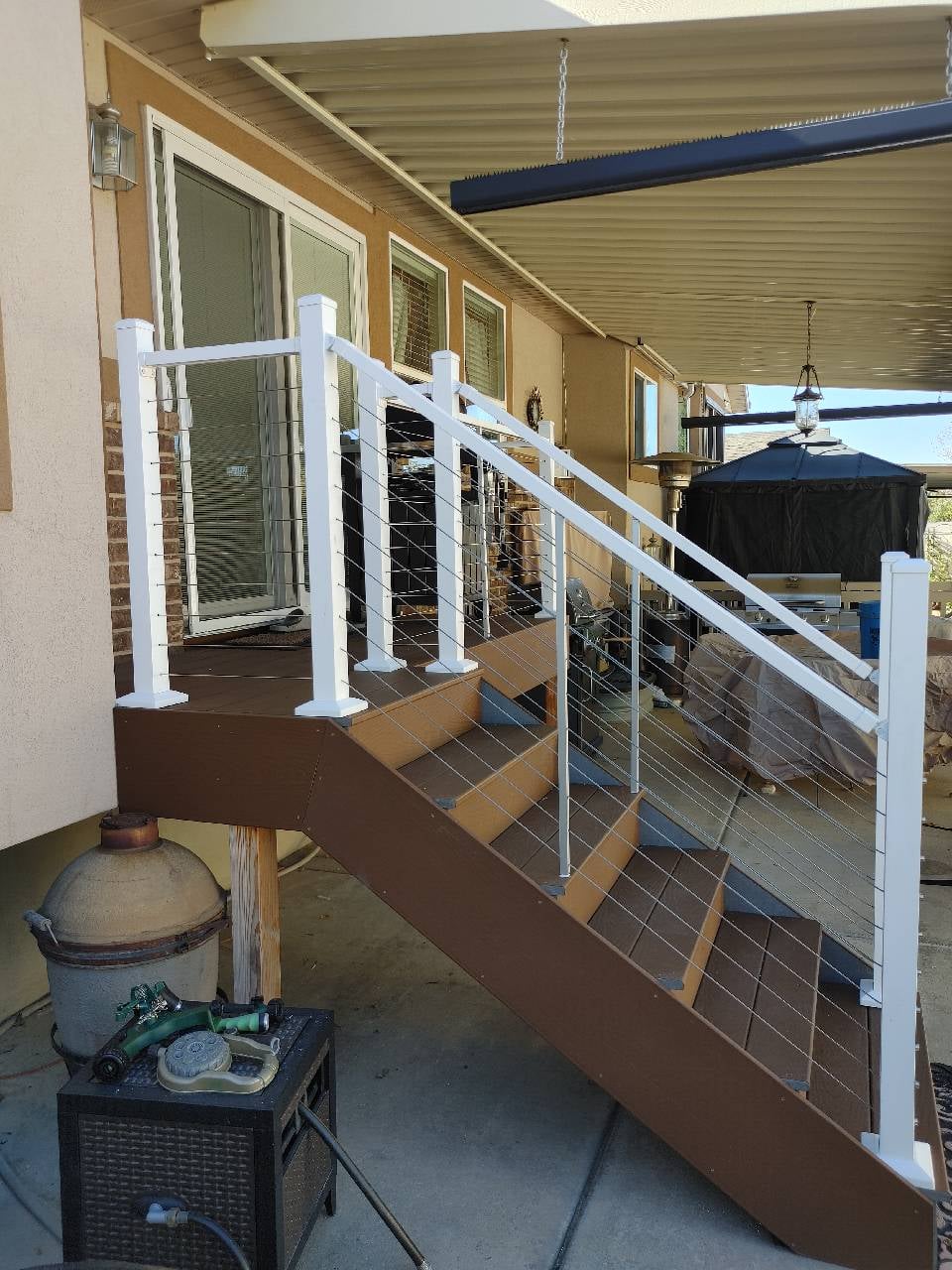 Deckorator's White Cable Deck Railing