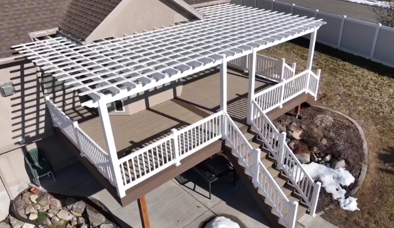Deckorator's White Cable Deck Railing