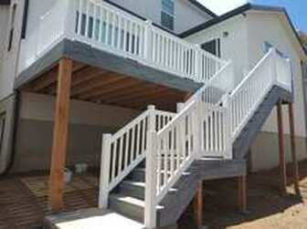 White Vinyl Deck Railing